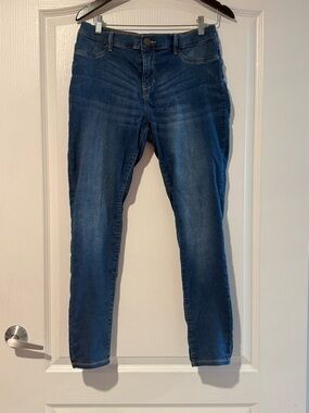 Gap Denim Stretch Jean Leggings Size 18 Plus Blue Skinny Jeans High Rise